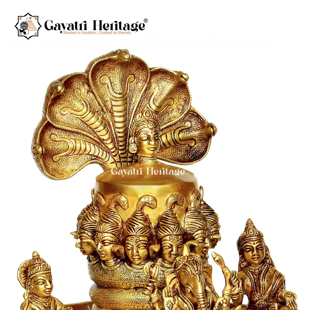 Elegant Brass Shivling (Mukhalinga) – Symbol of Divine Power and Purity | Gayatri Heritage