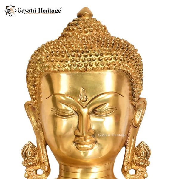 Brass Buddha Statue – Peace and Enlightenment | Gayatri Heritage