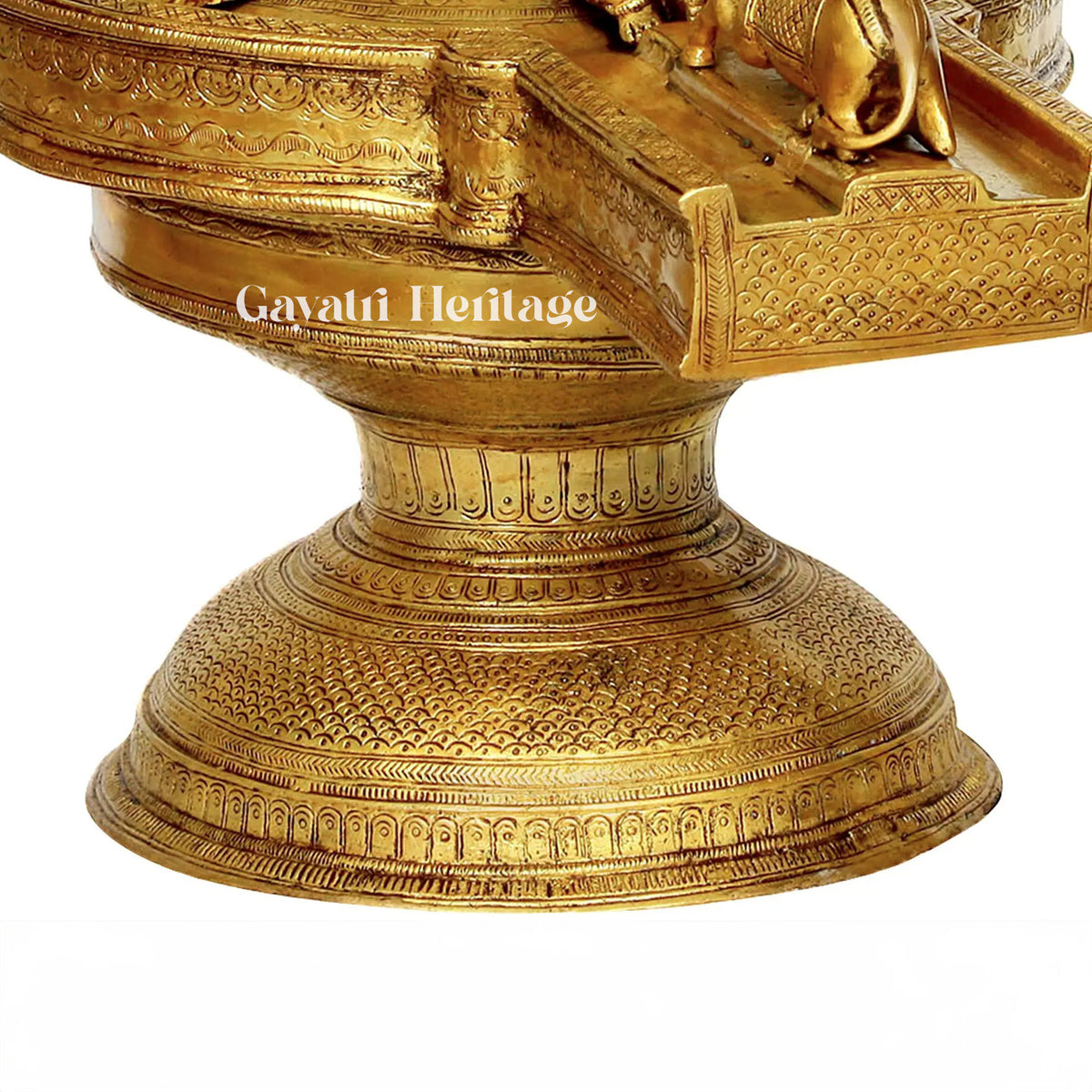 Elegant Brass Shivling (Mukhalinga) – Symbol of Divine Power and Purity | Gayatri Heritage