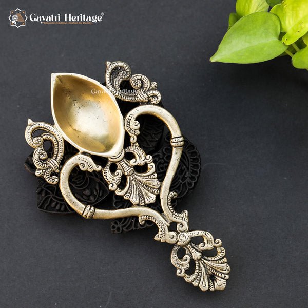 Brass Spoon – Classic Serving Tool for Rituals | Gayatri Heritage