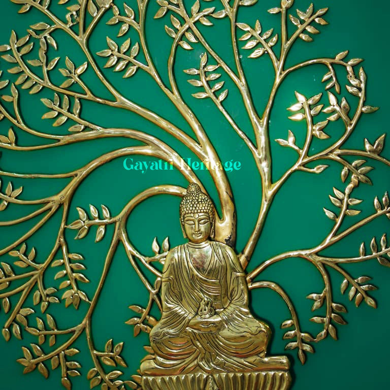 Brass Kalpavriksha Buddha Tree – Symbol of Growth | Gayatri Heritage