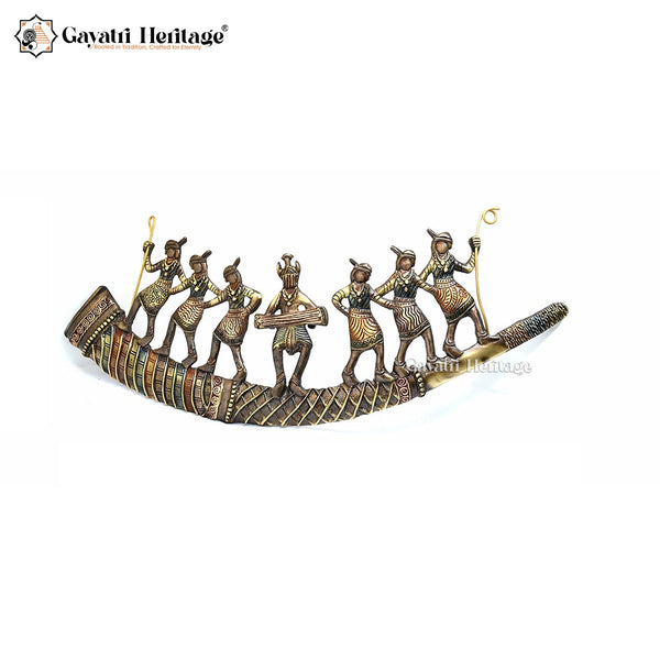 Brass Wall Hanging – Traditional Folk Dancers Art | Gayatri Heritage
