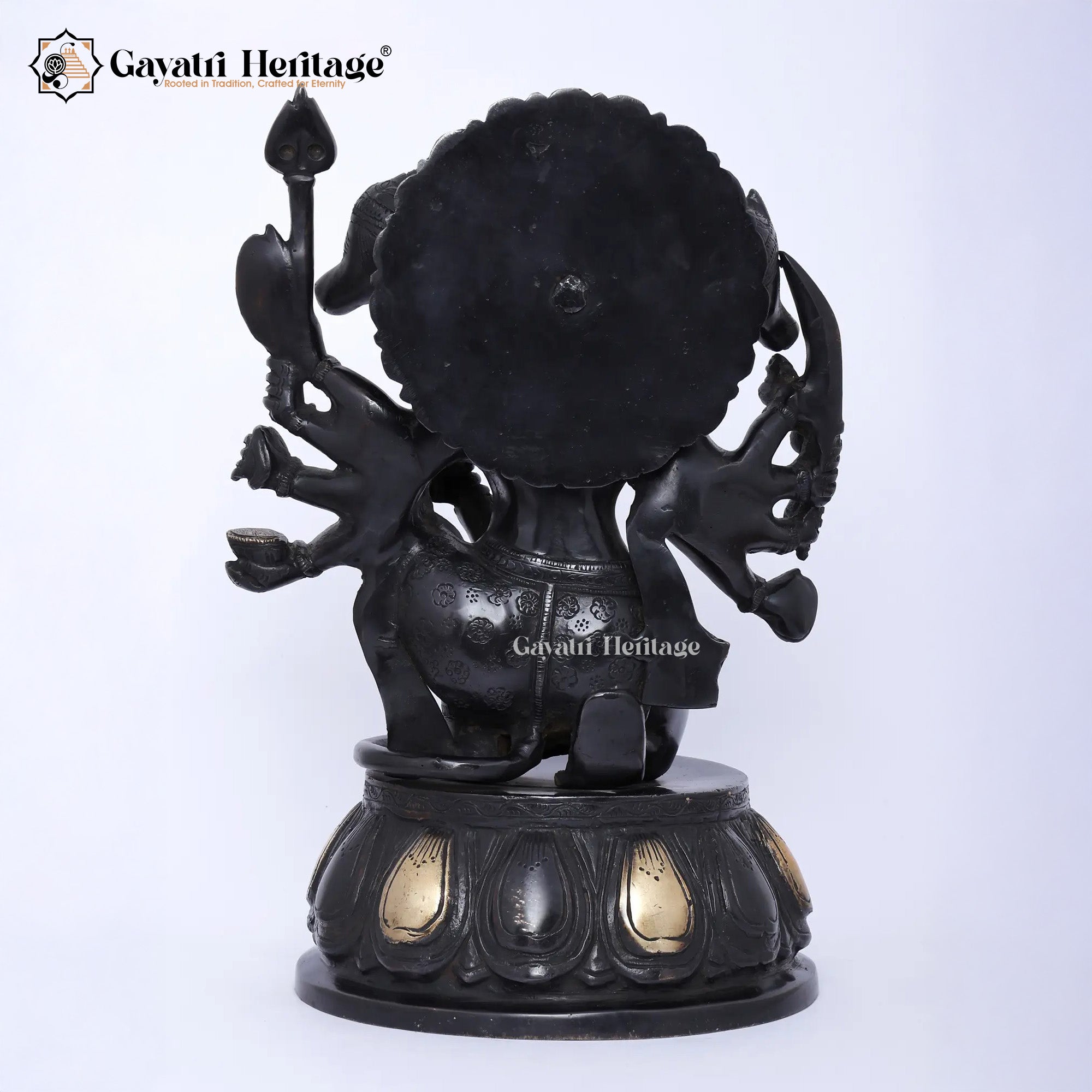 Brass Panchmukhi Hanuman – Divine Protector Idol | Gayatri Heritage