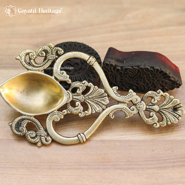 Brass Spoon – Classic Serving Tool for Rituals | Gayatri Heritage