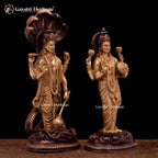 Brass Vishnu Laxmi Idol – Divine Blessing for Your Home | Gayatri Heritage