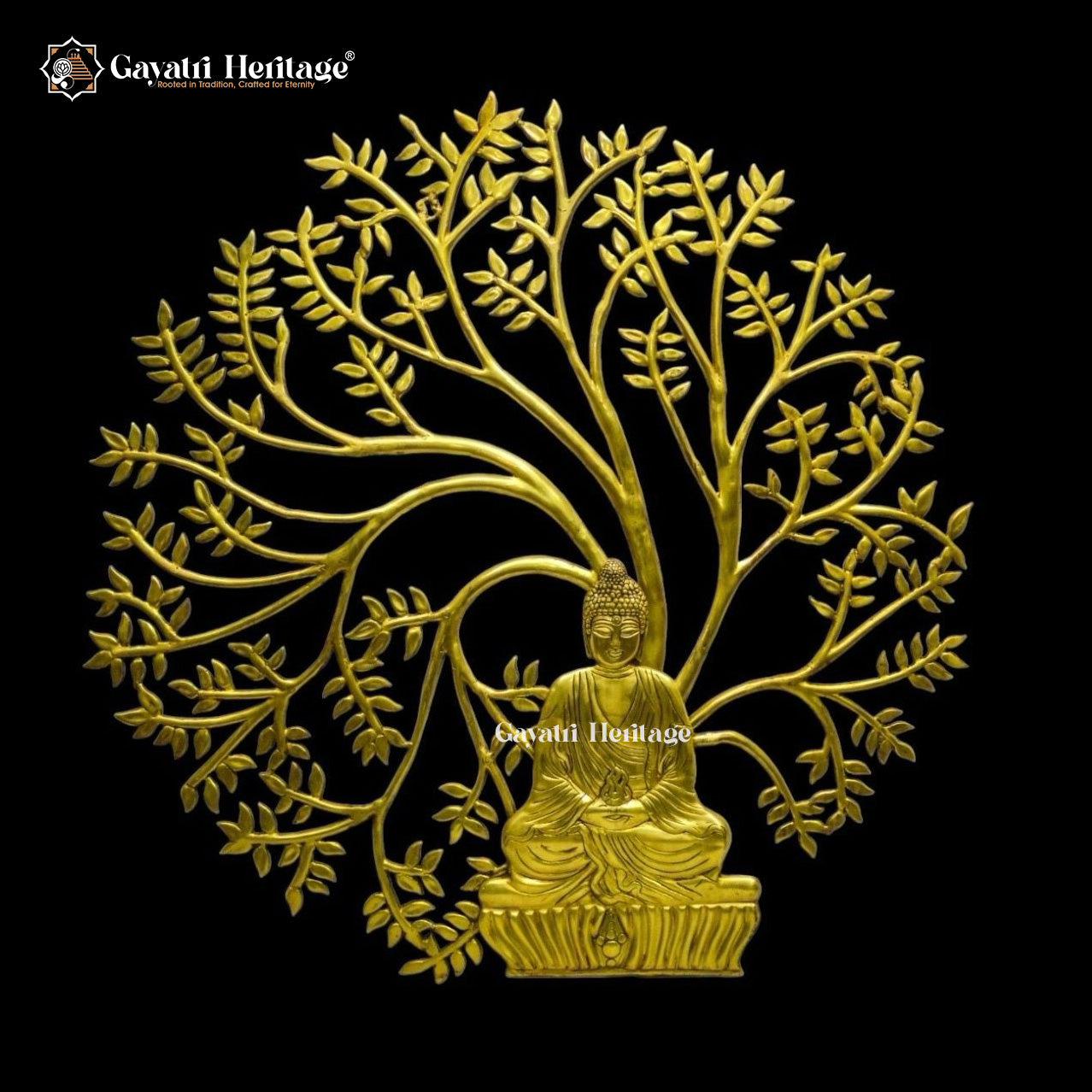 Brass Kalpavriksha Buddha Tree – Symbol of Growth | Gayatri Heritage