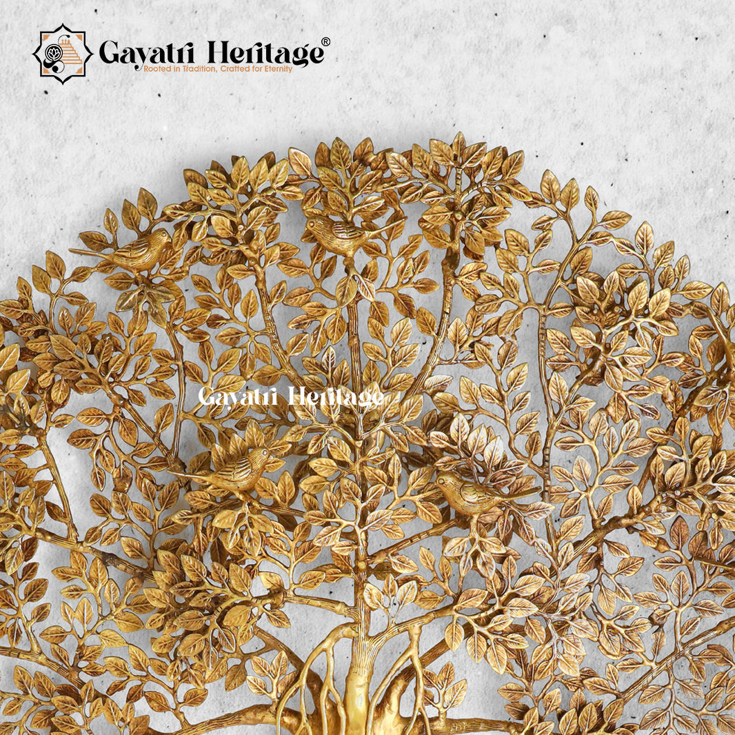 Brass Kalpvriksha Tree – Symbol of Prosperity, Wisdom, and Eternal Life | Gayatri Heritage