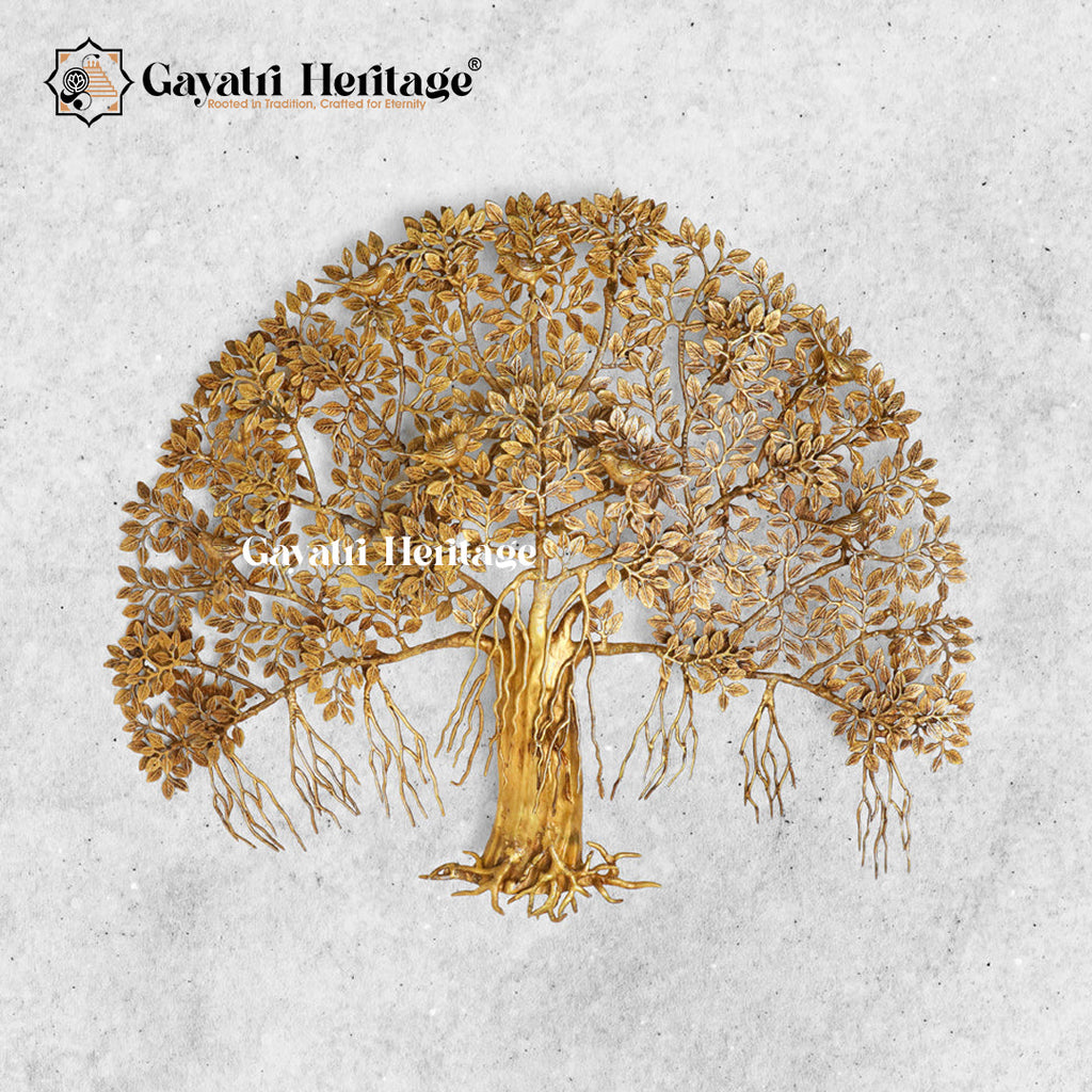 Brass Kalpvriksha Tree – Symbol of Prosperity, Wisdom, and Eternal Life | Gayatri Heritage