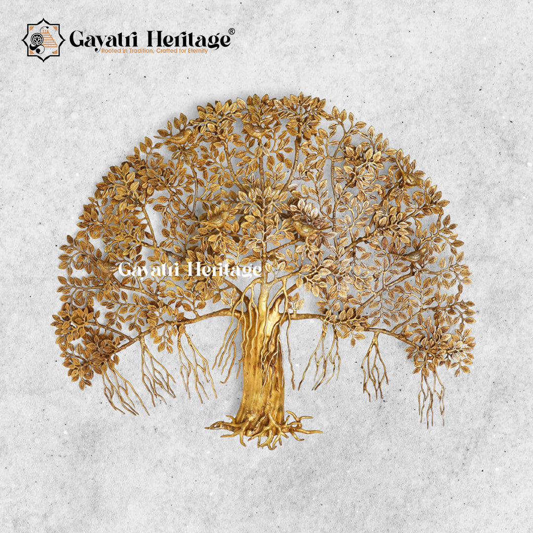 Brass Kalpvriksha Tree – Symbol of Prosperity, Wisdom, and Eternal Life | Gayatri Heritage