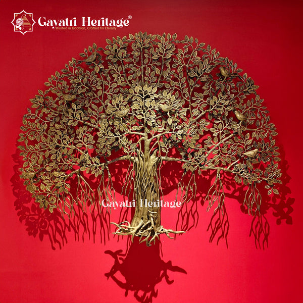 Brass Kalpvriksha Tree – Symbol of Prosperity, Wisdom, and Eternal Life | Gayatri Heritage