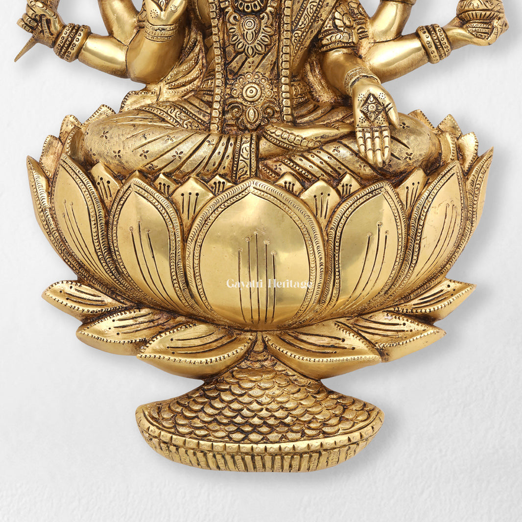 Brass Ganesh Laxmi Wall Decor – Divine Blessings for Your Home | Gayatri Heritage