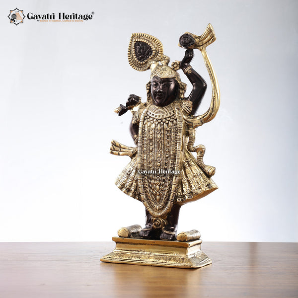 Brass Shrinath Statue – Divine Krishna Idol Décor | Gayatri Heritage