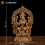Graceful Brass Goddess Laxmi Statue – Symbol of Prosperity, Wealth, and Blessings | Gayatri Heritage
