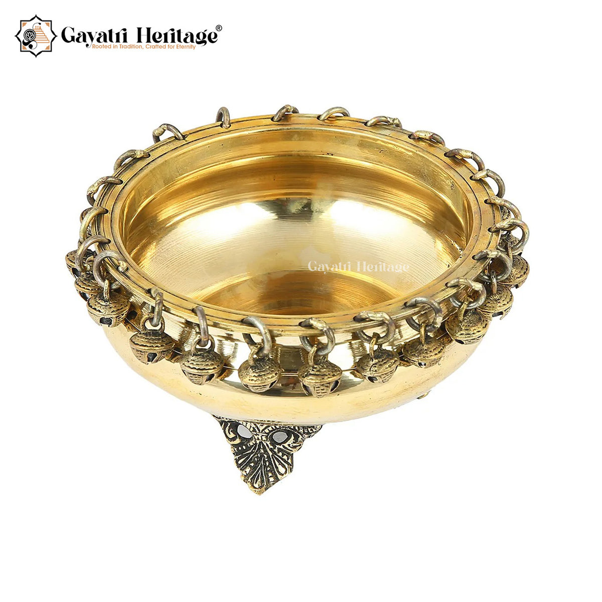 Brass Ghungroo Urli – Elegant Traditional Décor | Gayatri Heritage