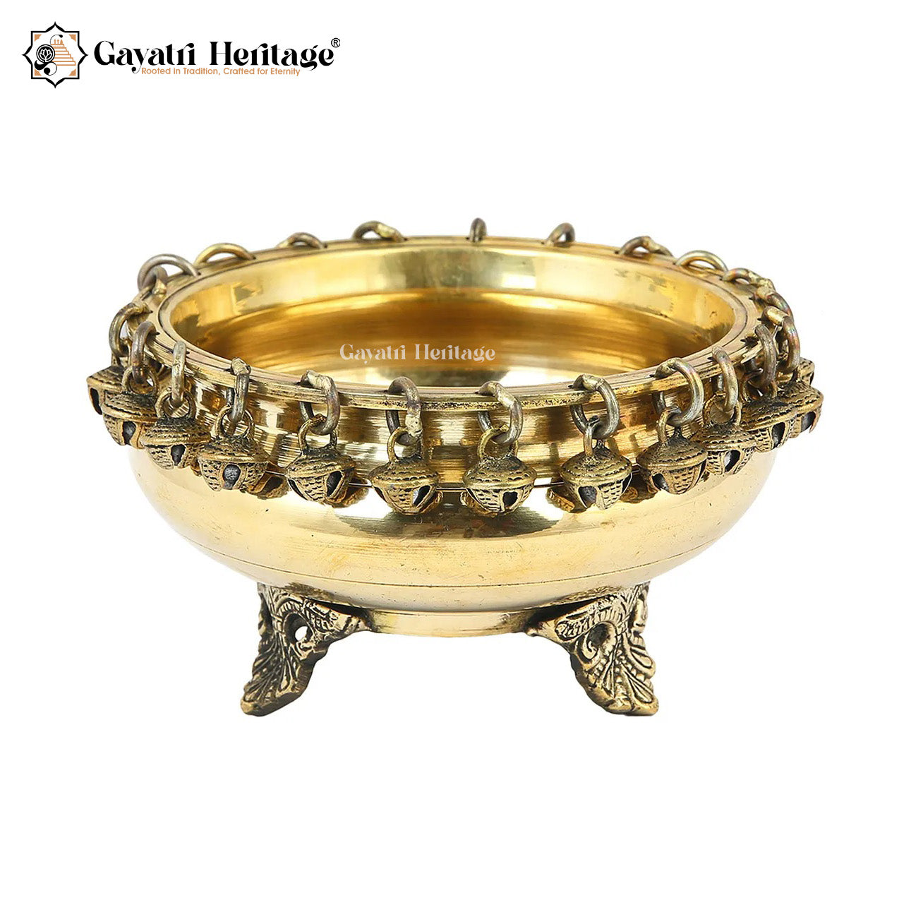 Brass Ghungroo Urli – Elegant Traditional Décor | Gayatri Heritage