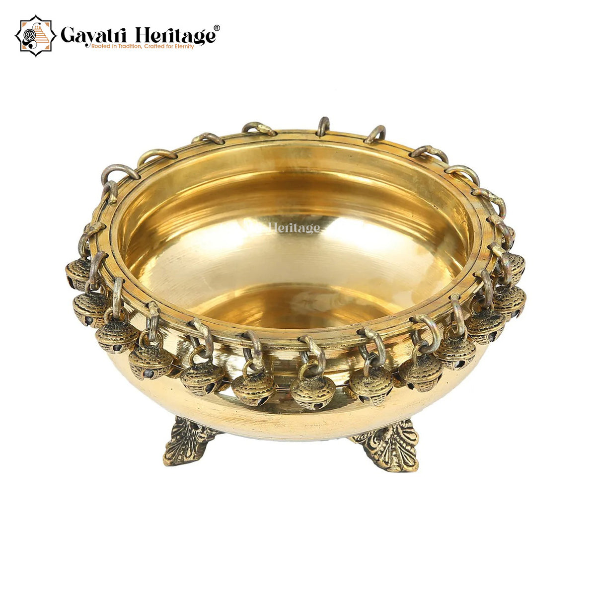 Brass Ghungroo Urli – Elegant Traditional Décor | Gayatri Heritage