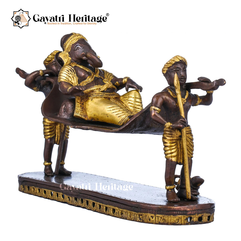 Brass Palki Ganesh – Traditional Ganesha Design | Gayatri Heritage