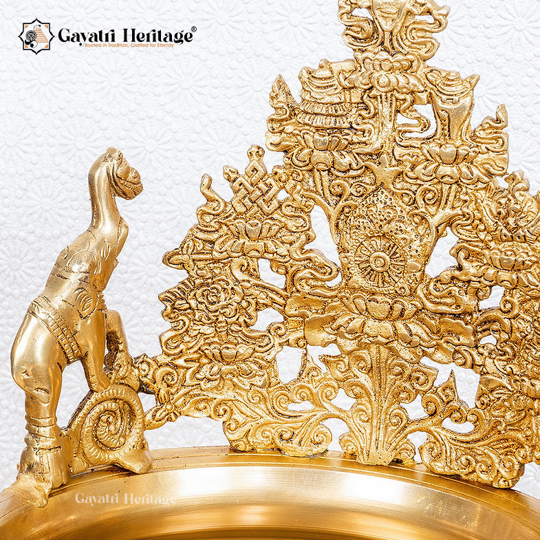 Brass Urli with Bells – Elegant Décor for Festivities | Gayatri Heritage