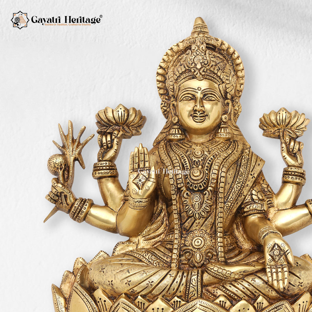 Brass Ganesh Laxmi Wall Decor – Divine Blessings for Your Home | Gayatri Heritage