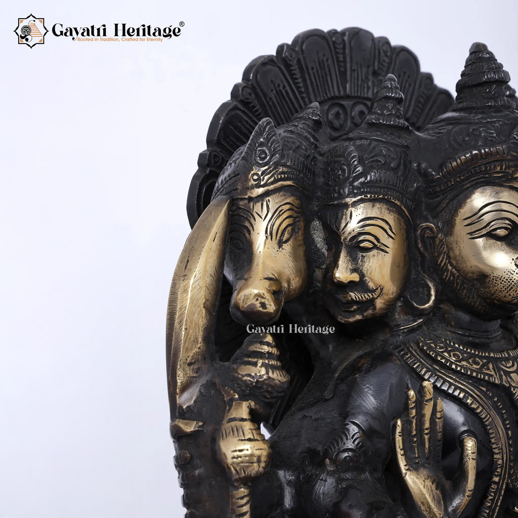 Brass Panchmukhi Hanuman – Divine Protector Idol | Gayatri Heritage