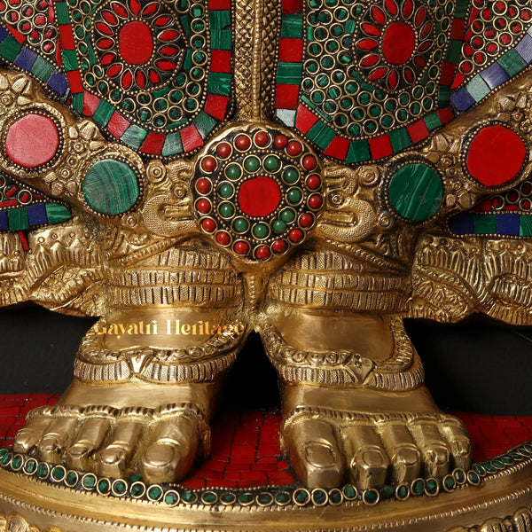 Brass Lord Venkateshwara Idol – Sacred Balaji Sculpture | Gayatri Heritage