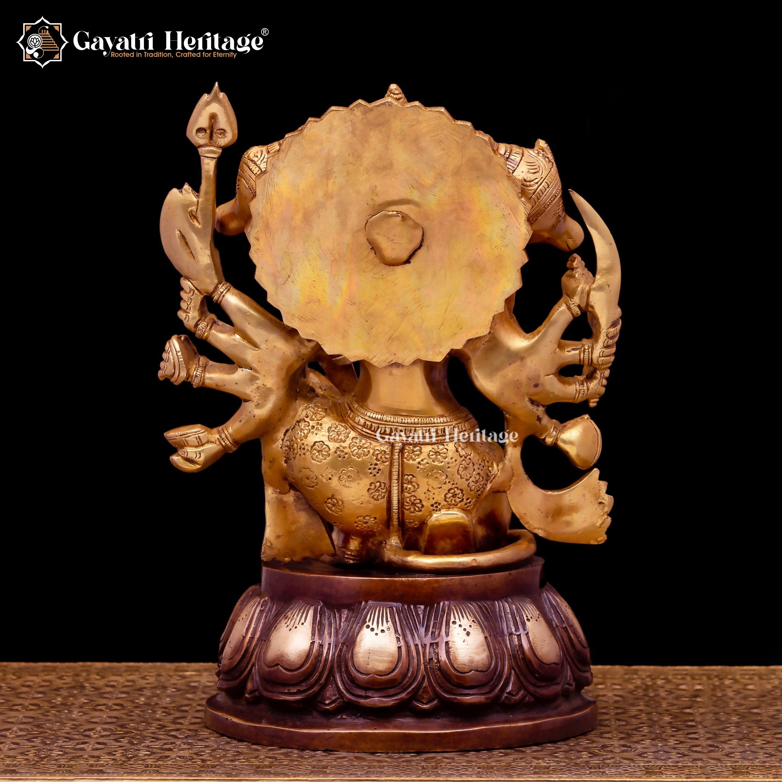 Brass Panchmukhi Hanuman Statue – Divine Protector Idol | Gayatri Heritage