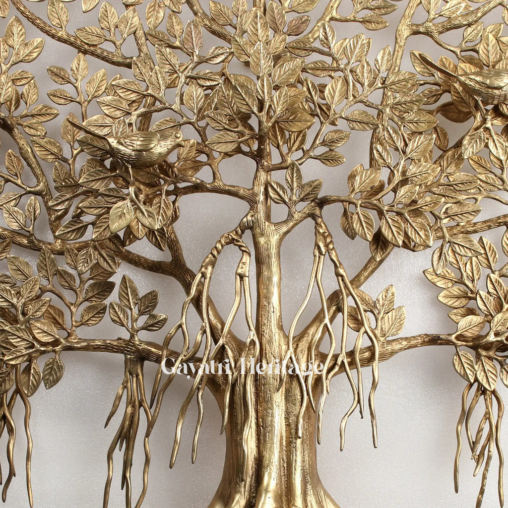 Elegant Brass Kalpvriksha Wall Hanging – A Sacred Tree of Life for Your Home | Gayatri Heritage