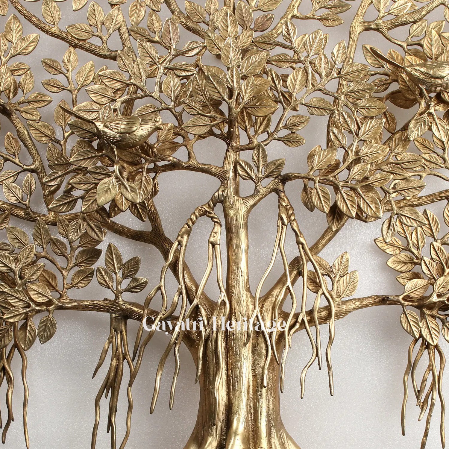 Elegant Brass Kalpvriksha Wall Hanging – A Sacred Tree of Life for Your Home | Gayatri Heritage