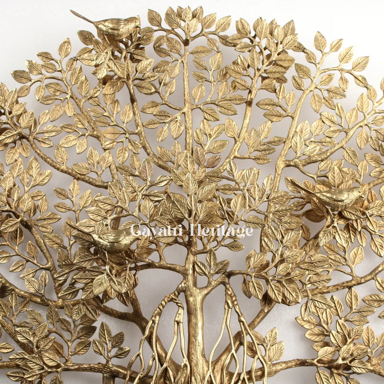 Elegant Brass Kalpvriksha Wall Hanging – A Sacred Tree of Life for Your Home | Gayatri Heritage
