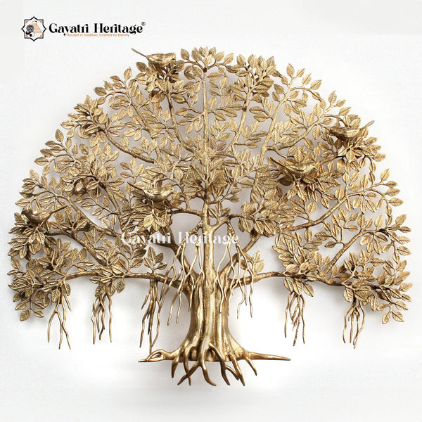 Elegant Brass Kalpvriksha Wall Hanging – A Sacred Tree of Life for Your Home | Gayatri Heritage