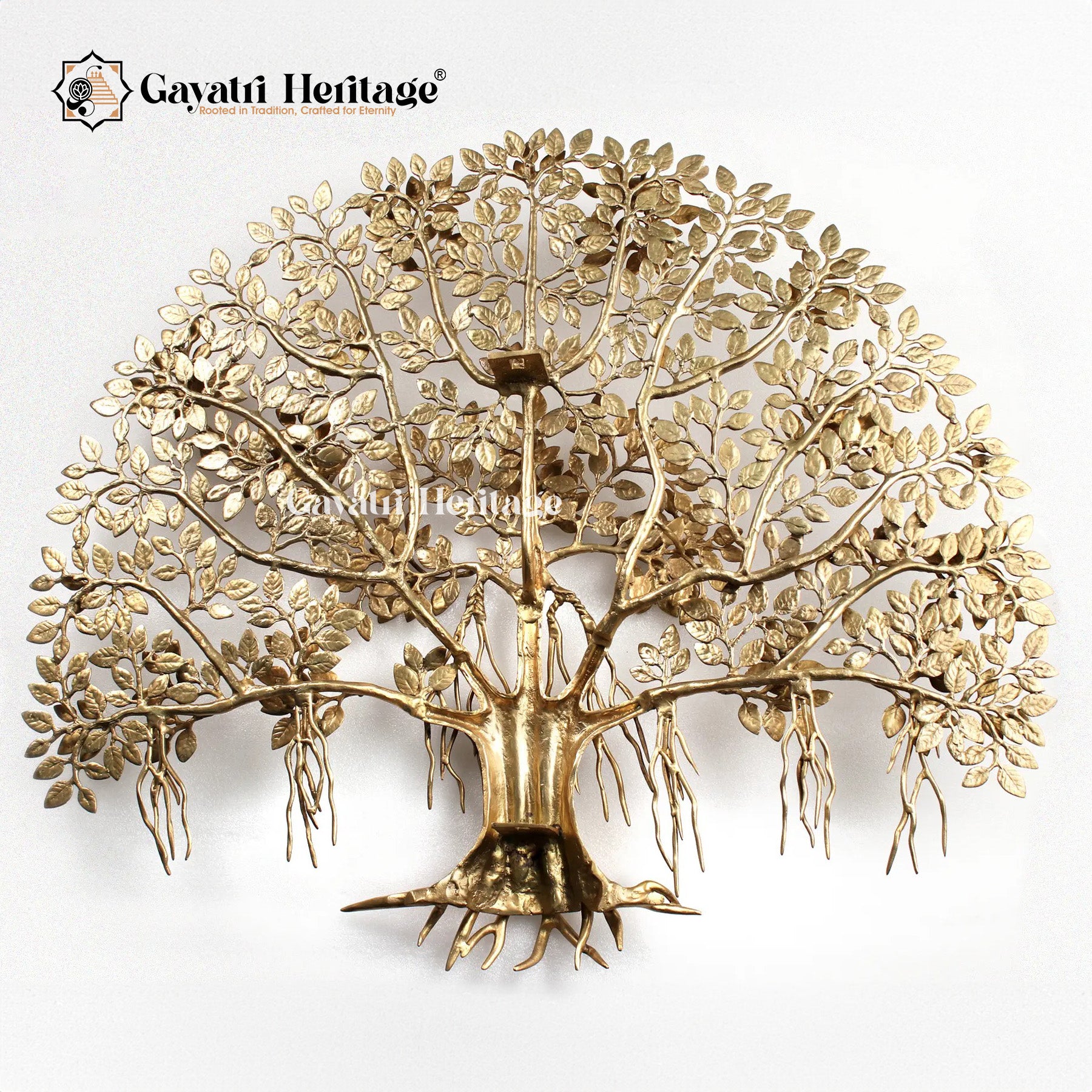 Elegant Brass Kalpvriksha Wall Hanging – A Sacred Tree of Life for Your Home | Gayatri Heritage