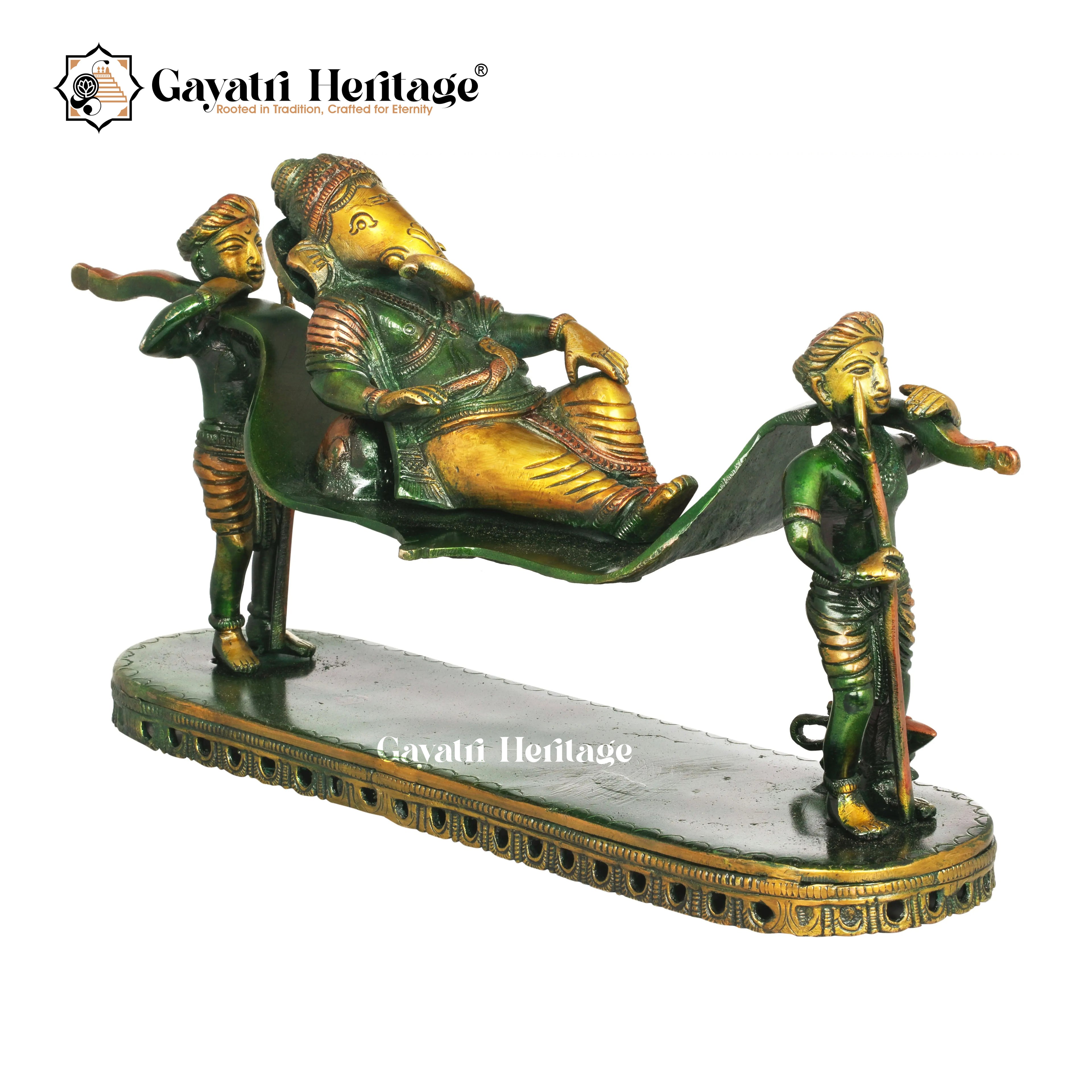 Brass Palki Ganesh – Traditional Ganesha Design | Gayatri Heritage
