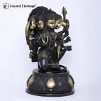 Brass Panchmukhi Hanuman – Divine Protector Idol | Gayatri Heritage