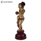 Brass Dancing Baby Krishna – Playful Divine Idol | Gayatri Heritage