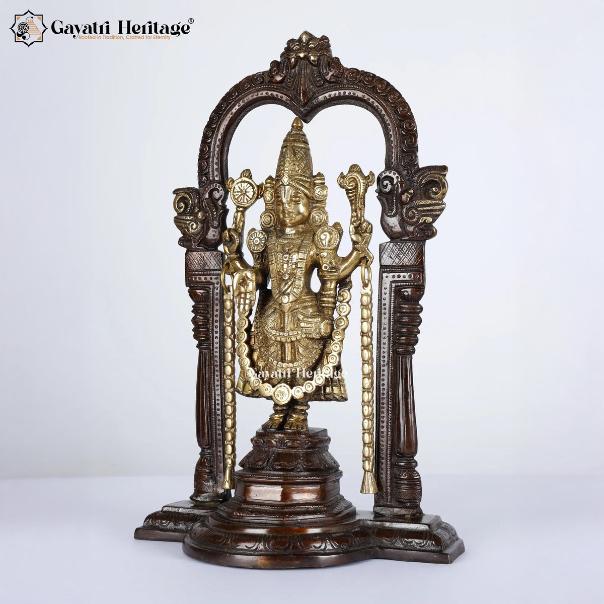 Brass Tirupati Balaji Statue – Divine Idol of Lord Venkateshwara | Gayatri Heritage