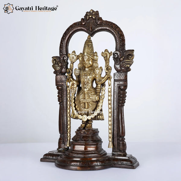 Brass Tirupati Balaji Statue – Divine Idol of Lord Venkateshwara | Gayatri Heritage