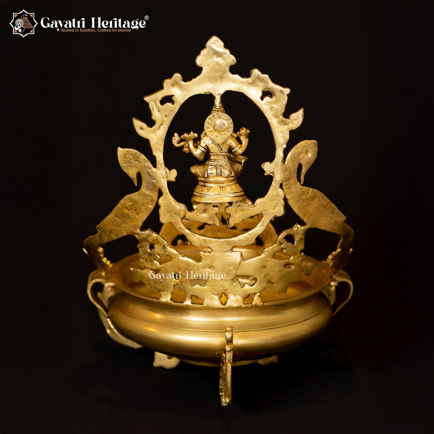 Brass Saraswati Urli – Divine Home Décor | Gayatri Heritage