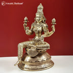 Brass Lakshmi Idol – Divine Prosperity Statue | Gayatri Heritage