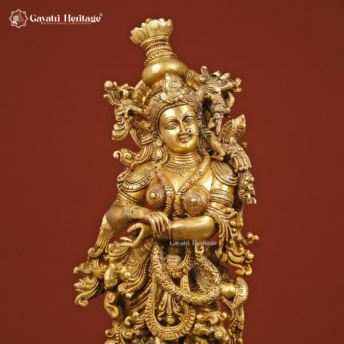 Brass Radha Krishna Statue – Divine Art for Your Home | Gayatri Heritage