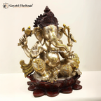Brass Ganesh Idol – Dual Tone Ganpati Statue | Gayatri Heritage