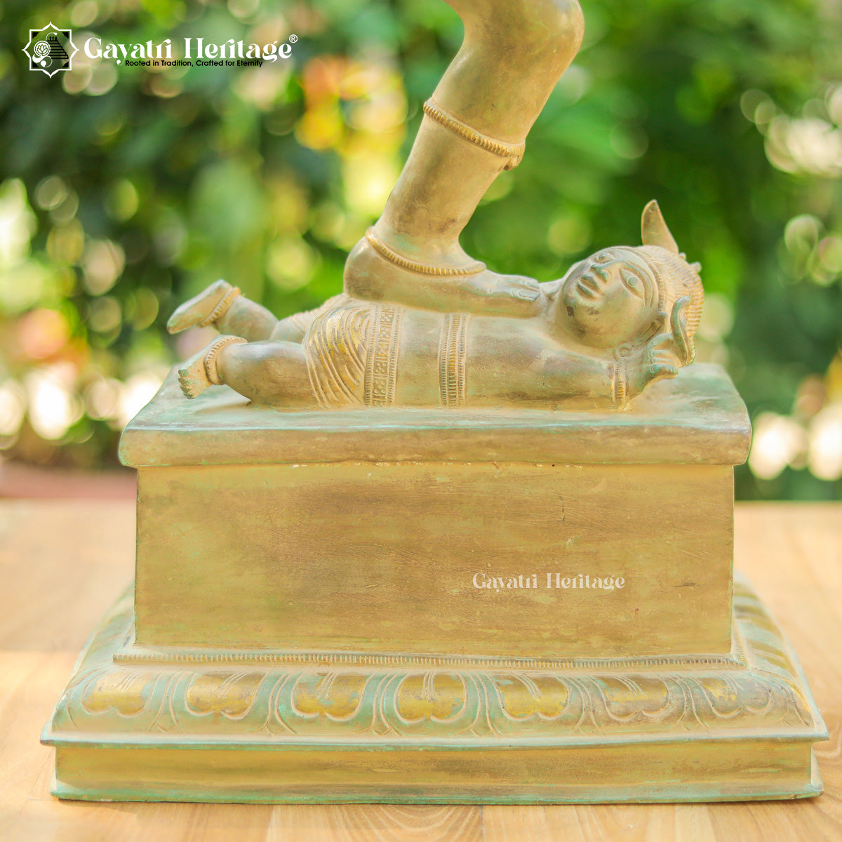 Brass Natarajan in Antique Finish – Divine Dance of Shiva | Gayatri Heritage