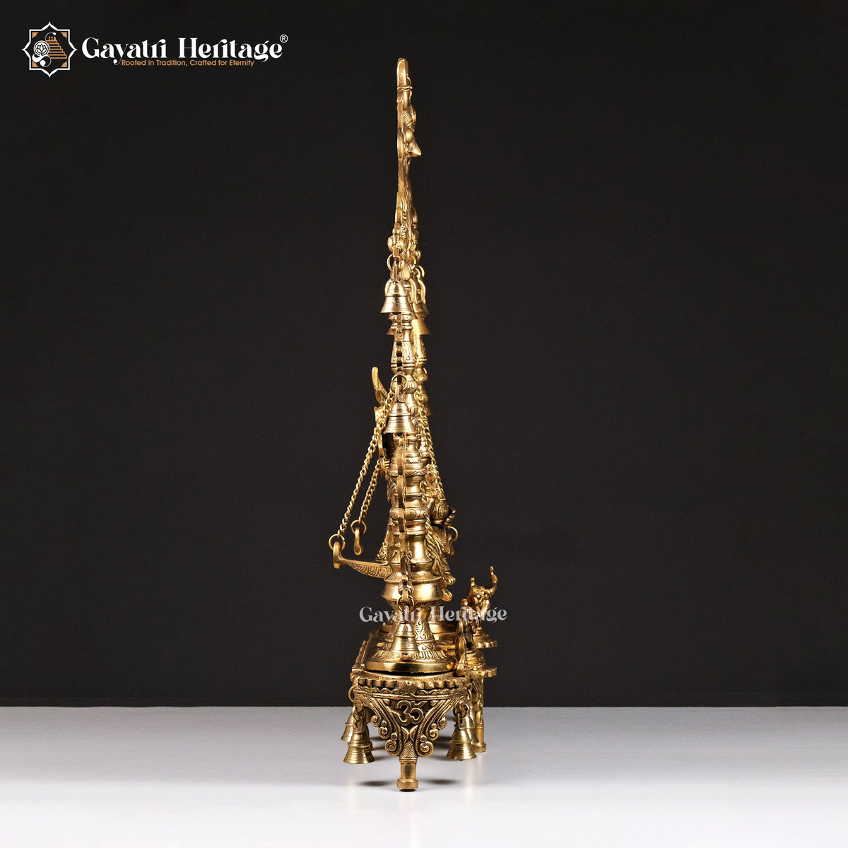 Brass Radha Krishna Jhula – Divine Swing Idol for Home | Gayatri Heritage