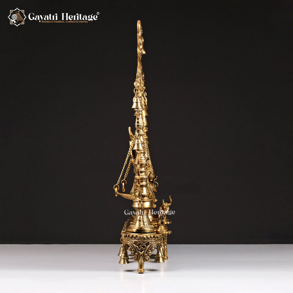 Brass Radha Krishna Jhula – Divine Swing Idol for Home | Gayatri Heritage