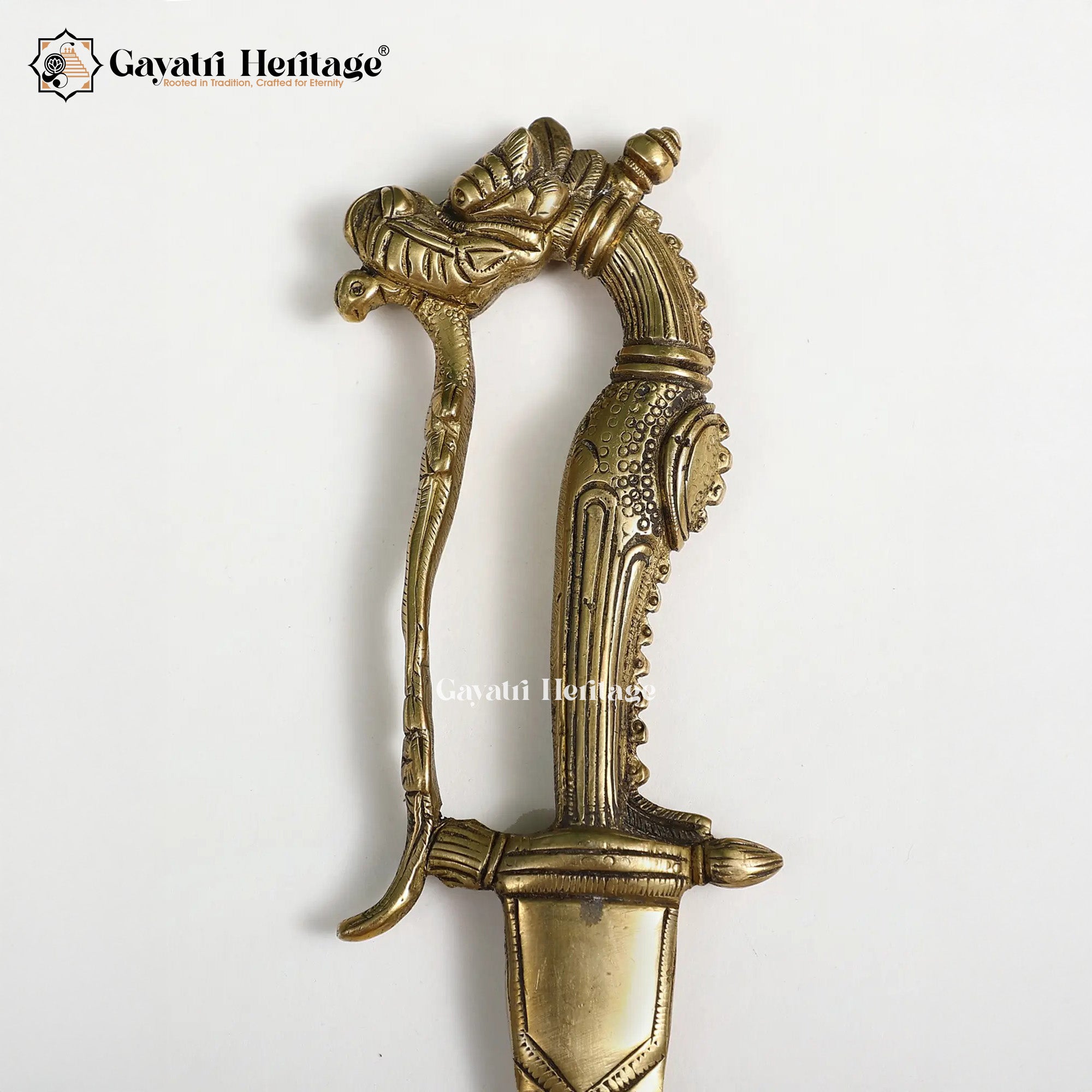 Brass Decorative Katar – Traditional Dagger for Home Decor | Gayatri Heritage