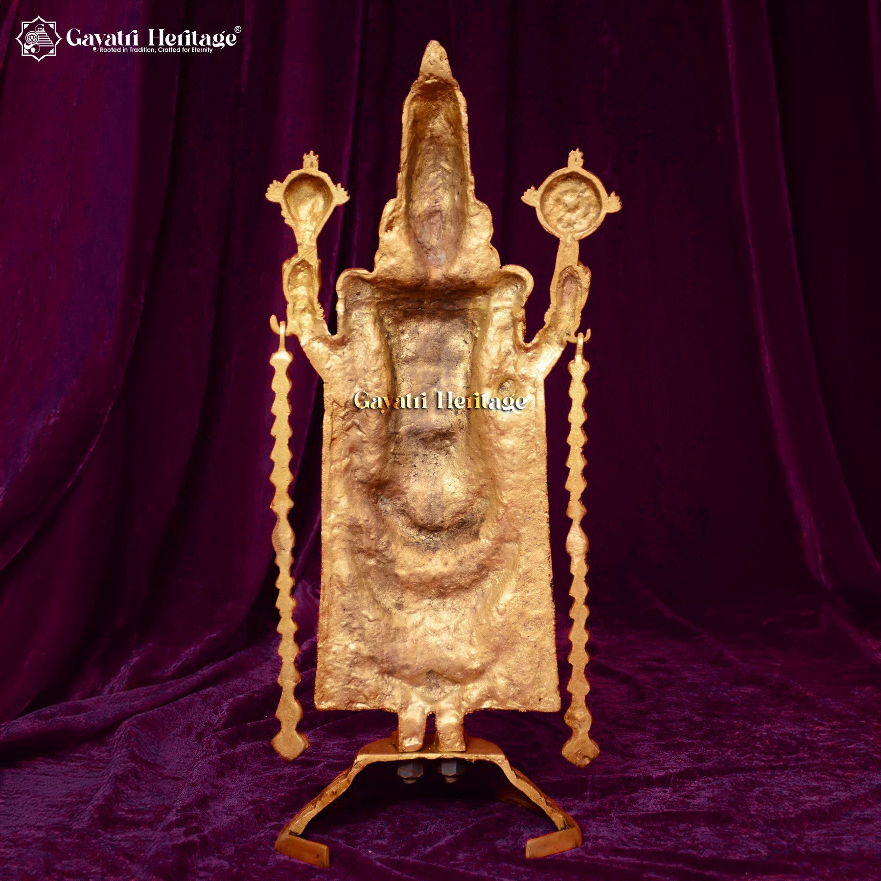 Brass Tirupati Balaji Statue (Venkateshvara) – Divine Grace & Majesty | Gayatri Heritage