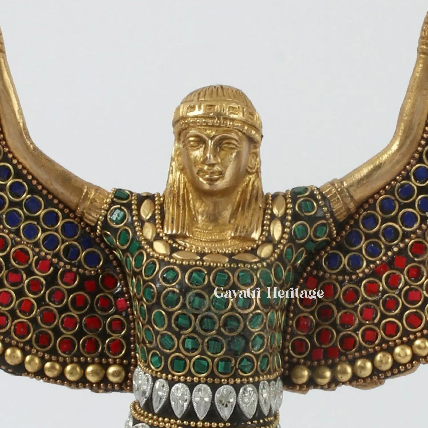 Brass Egyptian Iris Statue – Mystical Decorative Idol | Gayatri Heritage