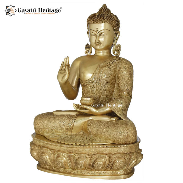 Brass Meditation Buddha – Calm Energy for Spiritual Spaces