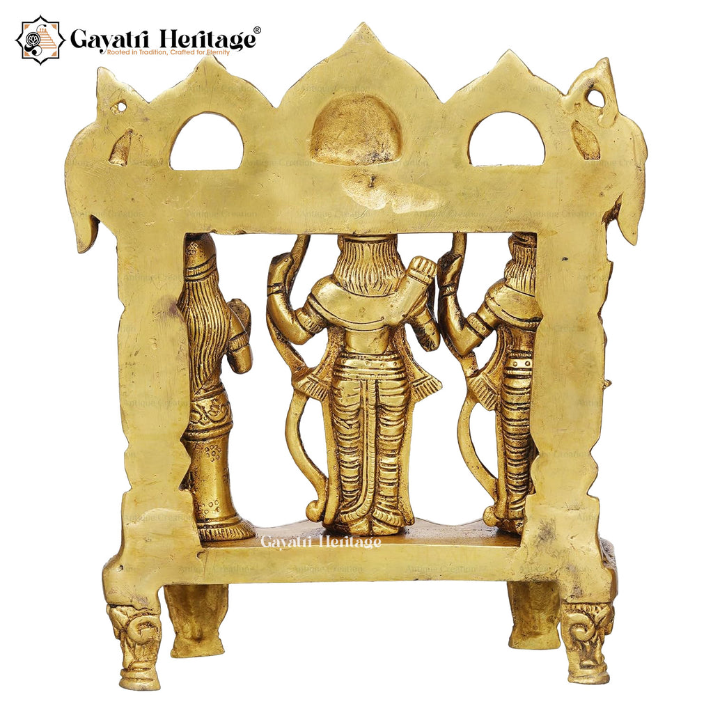 Brass Ram Darbar – Divine Family Idol | Gayatri Heritage
