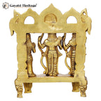 Brass Ram Darbar – Divine Family Idol | Gayatri Heritage