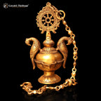 Brass Hanging Vilakku – Traditional Oil Lamp for Illumination | Gayatri Heritage